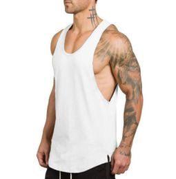 Gyms Clothing Brand Singlet Canotte Bodybuilding Stringer Tank Top Men Fitness Shirt Muscle Guys Sleeveless Vest Tanktop7831865