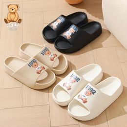 Slippers Women's Thick Soled Summer Beach Bathroom EVA Non Slip Soft Sandals Simple Ultra-light Couple Shoes