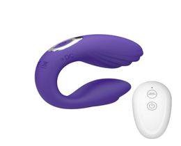 10 Speed Wireless Vibrator Sex Toys For Couples USB Rechargeable Dildo G Spot U Silicone Stimulator Double Vibrators J22084404116