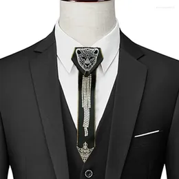 Bow Ties Rhinestone Animal Bow-tie Neckties Korean British Fashion Personality Men And Women's College Style Suit Shirt Accessories