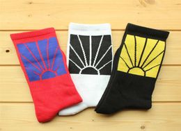 New Lover Sports Black Red White Socks Sun Dawn Twilight Light Oval Lines Socks Men New Fashion Gosha Rubchinskiy Socks3739924