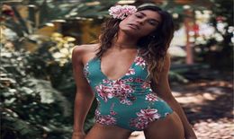 2018 Sexy 1 one piece swimsuit Backless swim suit for women Swimwear low cut back Bathing suit swim wear female Monokini3855982