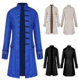 2019 New vetement femme Men Winter Warm Vintage Tailcoat Jacket clothes solid Overcoat Outwear Buttons Coat streetwear12711676