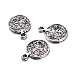 Charms 20Pcs/Lot Vintage Bohemian Coin For Jewelry DIY Making Alloy Pendant Accessories