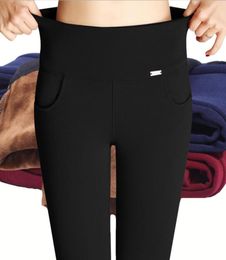 Winter Leggings Women Thick Legging Warm Plus Size S4XL Velvet Leggings High Waist Leggins Trousers Pencil Pants6343249