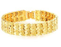 n966 Fashion 18k gold plated Jewellery high quality mens women bling link chain bracelet 30g weight 8039039 lenght1765157