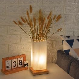 Table Lamps Lamp LED Desktop Night Light USB Plug Dining Room Coffee Living Decorative Atmosphere Flower