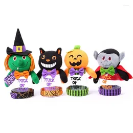 Dinnerware Halloween Candy Jar Chocolate Cookie Storage Can Box Pumpkin Witch Decorations Home Party Gift Dropship