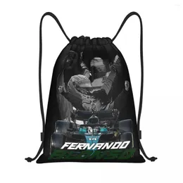 Shopping Bags Alonso Automobile Race Drawstring Bag Men Women Portable Gym Sports Sackpack Fernando Sport Car Backpacks