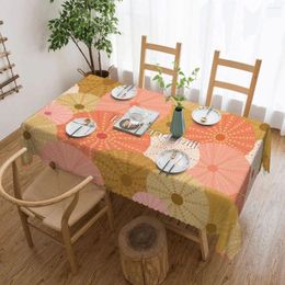 Table Cloth Sea Urchins In Gold Tablecloth 54x72in Soft Protecting Festive Decor