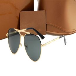 2023 designer brand classic pilot sunglasses american eyewear fashion women sun glasses UV400 gold frame eyeglass mirror 58mm lens sung 282v