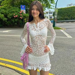 Kaftan Dress Cover Ups For Swimwear Women Beach Outlet Cape Bathing Suit Exits Summer Clothes Fashionable And Sexy Lace