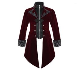 Men039s Jackets Men Mediaeval Steampunk Tailcoat Halloween Party Costumes Renaissance Pirate Vampire Gothic Jacket Vintage Frock6308542