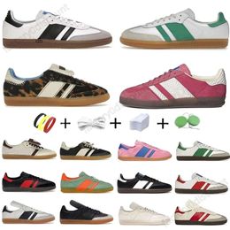 Designer Shoes Vegan OG Casual Shoes For Sambaas Men Women Trainers Cloud White Gum Halo Blue Wales Bonner Cream Green Suede Veet Low Top Mens Sports Sneakers E5