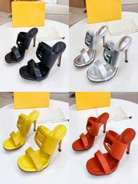 2022 Ladies Designer Classic Fashion Sandals Luxury High Heels Metal Buckle Shoes Wedding Party Dresses Sexy Stiletto with Box3975327