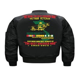 Autumn and winter fashion new Vietnam Air Force men039s black loose casual jacket1182433