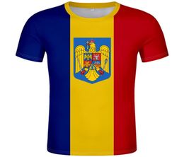 ROMANIA t shirt diy custom made name number TShirt nation flag ro romana romanian country college print po clothing4507211