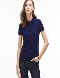 Luxury Design Women Polo Shirt Size M L XL XXL Casual Brand Short Sleeve Lapel T Shirt With High Quality 17 Colors8932381