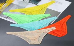 Underpants Transparent Briefs Man Sexy Underwear Solid See Through Panties Male Bulge Pouch Men Thongs Breathable Knicker6168710