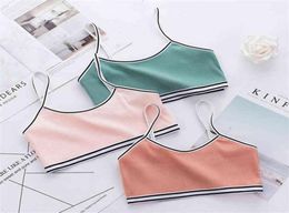 4pcs Teen Bra Girl Vest Cotton Spandex Big Girl039s Sport 1216 Years Adolescente Kids Underwear Training64017276166165