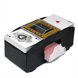 Automatic Playing Card Shuffler Mixer Games Poker Sorter Machine Dispenser for Travel Home Festivals Xmas Party Battery Operated 240510