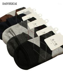 Men039s Socks 3Pairslot6pieces Winter Mens Cotton Diamond Long Man039s Business Male Fashion13289485