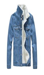 Men Denim Jacket With Fur Women Autumn Winter Denim Jacket Warm Upset Vintage Long Sleeve Loose Jeans Coat Outwear 92019965