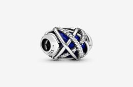 100 925 Sterling Silver Blue Galaxy Charms Fit Original European Charm Bracelet Fashion Women Wedding Engagement Jewellery Accessor6522295