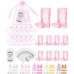 Gift Wrap 36-Pack Cowboy Party Favours Includes 12-Pcs Boots And Bags Thank You Cards Cowgirl Weste
