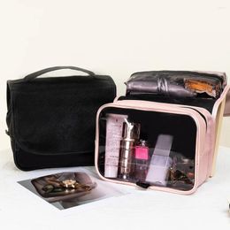 Storage Bags Foldable Outdoor Travel Makeup Bag Pink Colour Toiletrys Organiser Cosmetic Girl Waterproof Tote Beauty Cases