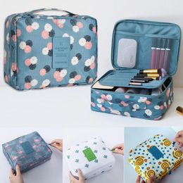 Storage Bags Travel Makeup Women Waterproof Cosmetic Bag Toiletries Organiser Zipper Make Up Brush Pouch