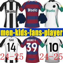 new BRUNO G. Soccer Jerseys 2024 2025 WILSON SAINT NeW CasTLeS MAXIMIN NewcastS ISAK UnITeDS Football Shirt Home Away Third Set Fan Player Version Men Kids Kit 24 25