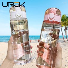 Water Bottles 1PC Portable Sports Transparent Bottle 780ML Gym Travel Clear Leakproof Drinking