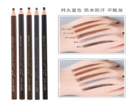 12 Waterproof Eyebrow Pencil Enhancer Makeup Eyeshadow Pencil Pen Permanent Eye Liner Brow Pencils Paint Make up Cosmetic Tool7921497