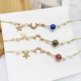 Charm Bracelets Dream Star Moon Meteor Bracelet Sweet And Fashionable Pearl Lucky Student Jewelry Party Gift