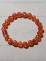 Strand Natural Icy Bracelet Strawberry Single Ring Female Sunstone Jewelry Gift Flash One Thing Picture