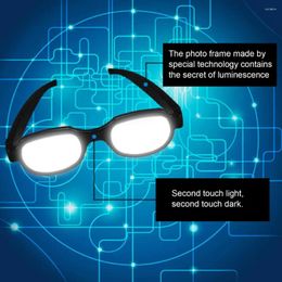 Sunglasses Luminous Glasses For Party Cosplay Anti-break White Eyewear Anime Spoof Prop