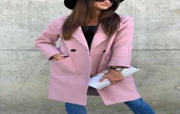 Fashion Style Womens Coats Wear Longsleeved Suit With Double Tailored Collar Outerwear Outdoor Trench Winter Snow Coats Size M2X7002906