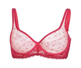 Vgplay Sexy See Through Women Bra Mesh Hollow Lace Lingerie Plus Size for Big Breast Unlined Ultra Thin Stretch Brassiere14475477