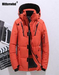 20 Degree Winter Parkas Men Down Jacket Male White Duck Down Jacket Hooded Outdoor Thick Warm Padded Snow Coat Oversized M4XL1958003928