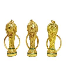 Russia World Cup Keychain Hercules Key Ring Metal Gold Color European Champions Cup Keychain For Fans6364660