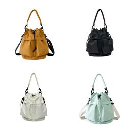 New top luxury Designer Single Shoulder Crossbody Fashion Casual Bucket Bags Large Capacity Nylon Handheld Drawstring Bag