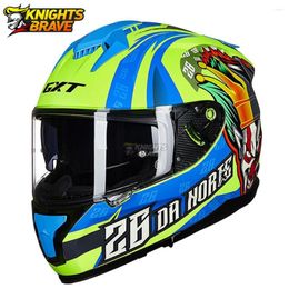 Motorcycle Helmets GXT Helmet Full Face Visor Dual Lens Casco Moto Men Capacete De Motorbike Motocross Racing For 4 Reason