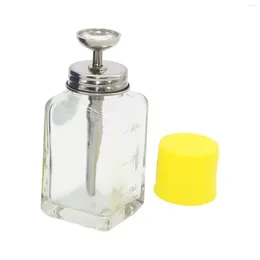 Storage Bottles Empty Bottle With Top Cap Containers Scale Professional Transparent Press Glass For Salon Home Manicure Store