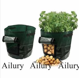Planters Pots Diameter -35cm. PE woven onion potato vegetable bag balcony creative plant jar gardeningQ240517