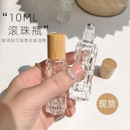 Storage Bottles 10ml Roll On Glass Bottle Portable Essential Refillable Oil Perfume Empty For Home Travel Liquid Container Tools