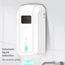 Liquid Soap Dispenser 1100ml Automatic Touchless Sensor Foam Hand Washer Sanitizer Alcohol Spray Wall Washing Machine