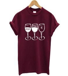 Women039s TShirt Fashion Women T Shirt Goblet Printed Short Sleeve Oneck Funny Wine Casual Tee Streetwear Clothes Brand8718261