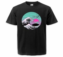 Men039s TShirts Fashion Japan Style Summer Tshirts Men Vaporwave The Great Mount Fuji Tee Shirt Loose Camisetas Printed T Shir6477012