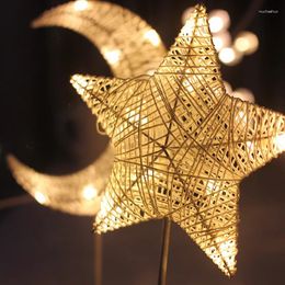 Table Lamps Led Small Night Lamp Star Rattan Shaped Christmas Day Decorative Love Wholesale